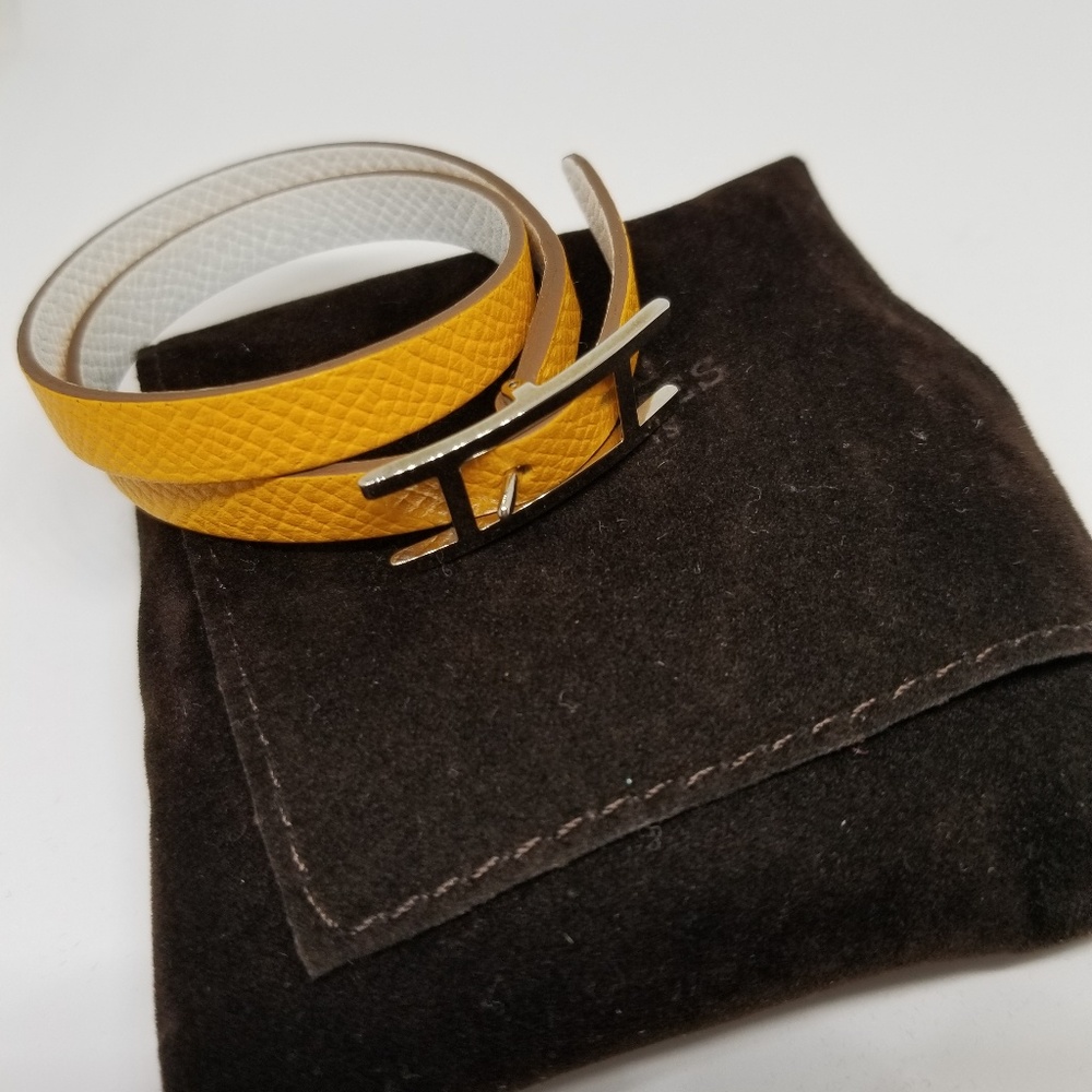 Hermes Hapi leather bracelet